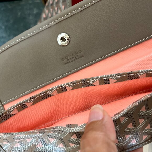 Authentic Large soft nude/grey Goyardine canvas - Picture 5 of 6